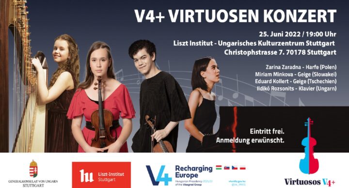 Visegrádi Csoport ifjú virtuózainak ünnepi koncertje