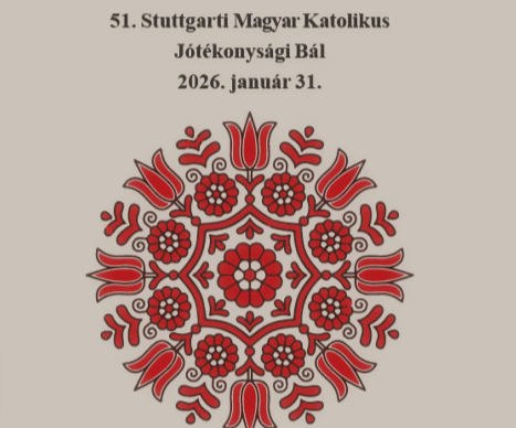 51. Stuttgarti Magyar Katolikus Jótékonysági Bál meghívója