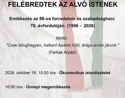 Emlékezés az 1956-os forradalom és szabadságharc 70. évfordulóján
